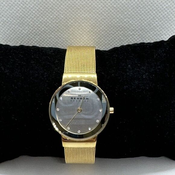 Skagen Freja 358SGGD Women's Gold Stainless Steel Analog Dial Wrist Watch JNA567 - Picture 1 of 11